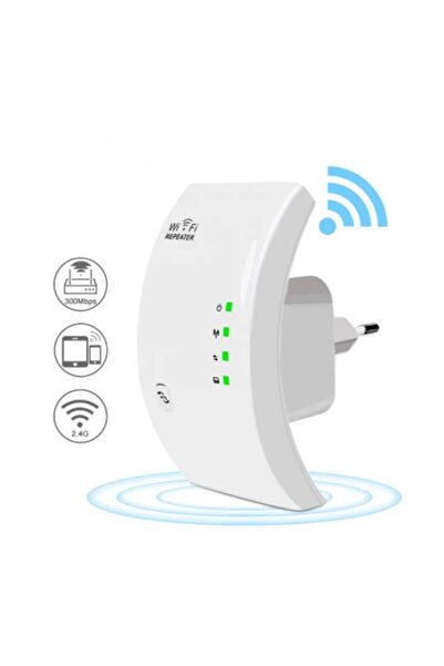 stuffix Wireless Wi-Fi Range Extender, White