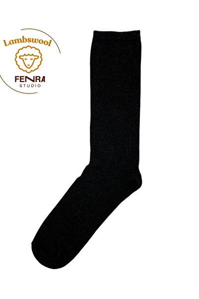 FENRA STUDIO Men's Winter Thermal Wool Warm Lambswool Brown Socks