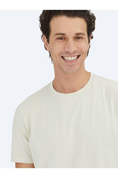 Kip Μπλουζάκι από 100% βαμβάκι Stone Plain Crew Neck