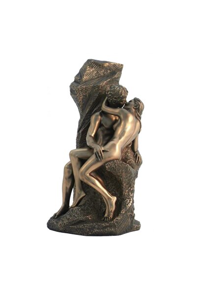 İTALFAMA Bronze decoration 'The Kiss' by Auguste Rodin H30