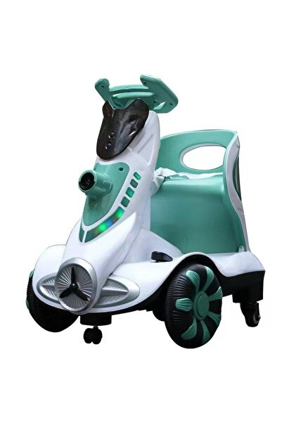 ALBADER سكوتر كهربائي للأطفال، سكوتر مزود بمُطلق فقاعات، ألعاب ركوب للأطفال، 4 عجلات