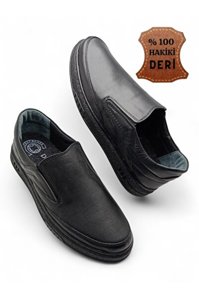 MAGIC SHOES Genuine Leather Ultra Orthopedic Stitched Large Size Casual Men's Shoes