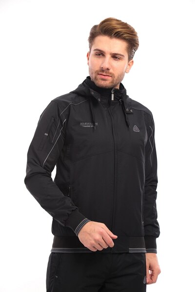 SOCCER Twill Combed Fabric Coming Out Hooded Men's Sportswear Tracksuit Set 4158