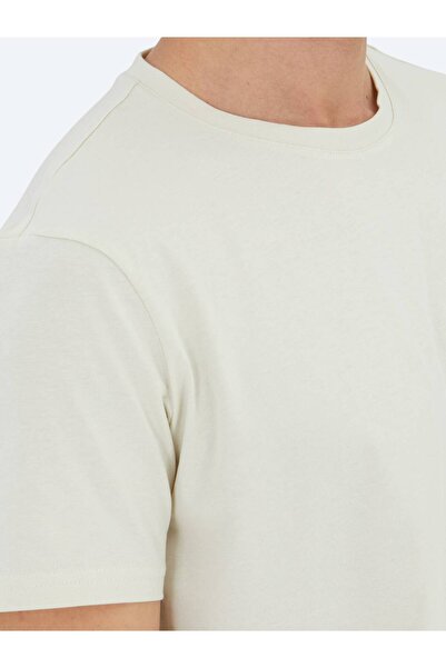 Kip Μπλουζάκι από 100% βαμβάκι Stone Plain Crew Neck
