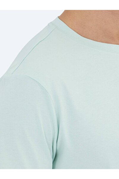 Kip Ανοιχτό πράσινο μπλουζάκι από 100% βαμβάκι με λαιμόκοψη