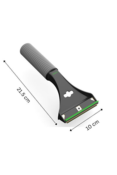 DELPI Car ice scraper with ergonomic handle and soft coating, ABS, 21.5 x 10 cm, Gray