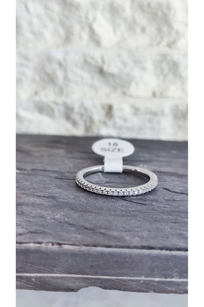 Desire Gümüş kaplama tam tur yüzük