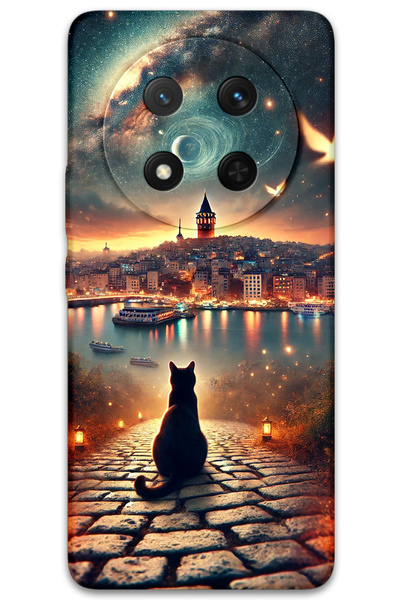 MRCİLETİSİM غطاء خلفي لهاتف هواوي هونور ماجيك 7 لايت بنمط HD مطبوع - كات جالاتا