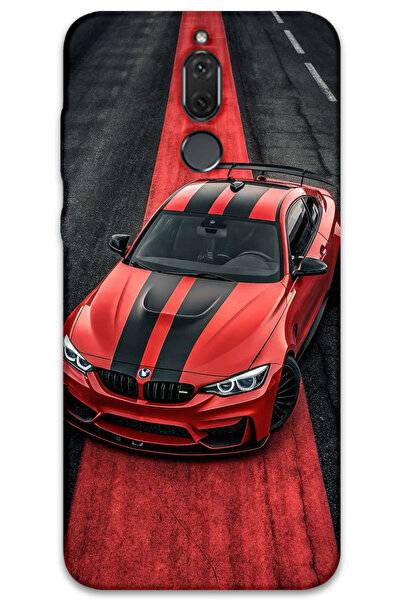 MRCİLETİSİM غطاء خلفي لهاتف هواوي ميت 10 لايت بنمط HD مطبوع - أحمر BW