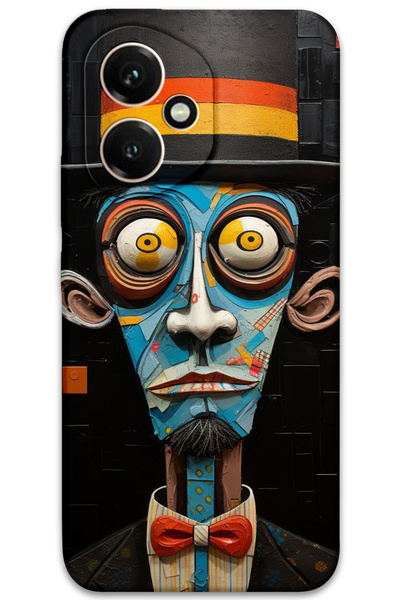 MRCİLETİSİM غطاء خلفي لهاتف هواوي هونور 400 بنمط HD مطبوع - صراخ صامت