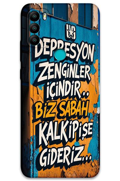 MRCİLETİSİM غطاء خلفي من جينرال موبايل GM 21 Plus بنمط HD مطبوع -