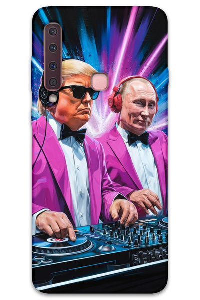 MRCİLETİSİM غطاء خلفي لهاتف سامسونج جالاكسي A9 2018 بنمط HD مطبوع - دي جي ترا...