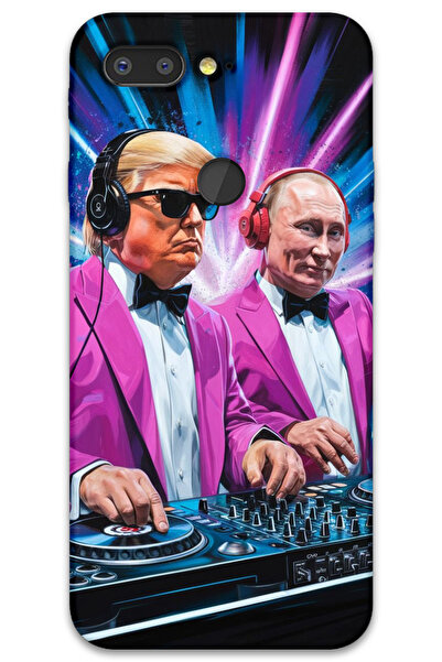 MRCİLETİSİM غطاء خلفي من جينرال موبايل GM 9 Pro Case HD Pattern مطبوع - دي جي ترامب بوتين