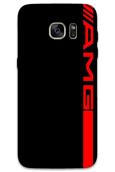 MRCİLETİSİM غطاء خلفي لهاتف سامسونج جالاكسي S7 إيدج بنمط HD مطبوع - AMG