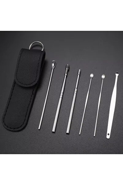 Zenorius Set Profesional pentru Curățarea Urechilor din Oțel Inoxidabil, cu Husă Elegantă