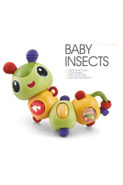 Chimstar Omida muzicală interactivă cu lumini și sunete – Jucărie rotativă pe...