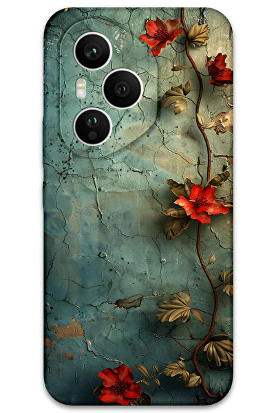 MRCİLETİSİM غطاء خلفي لهاتف هواوي هونور 400 برو بنمط HD مطبوع - زهرة اللبلاب