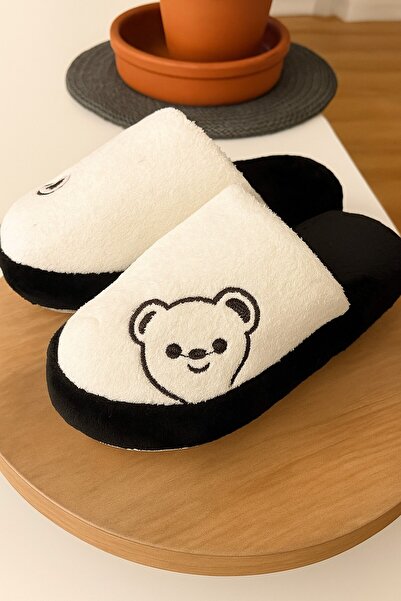 Moda Frato Momo Teddy Bear Women's House Slippers Daily Comfortable Winter Slippers