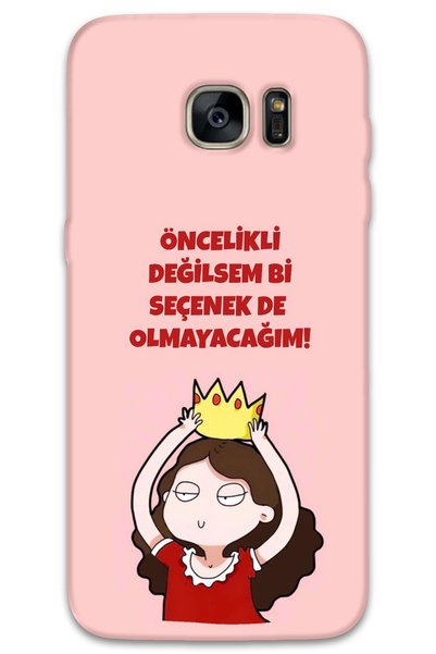 MRCİLETİSİM غطاء خلفي لهاتف Samsung Galaxy S7 Edge بنمط HD مطبوع - ليس خيارًا
