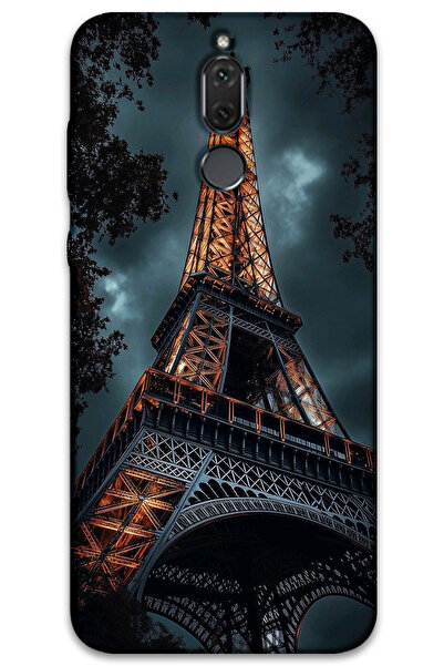 MRCİLETİSİM غطاء خلفي لهاتف هواوي ميت 10 لايت بنمط HD مطبوع - برج ايفل