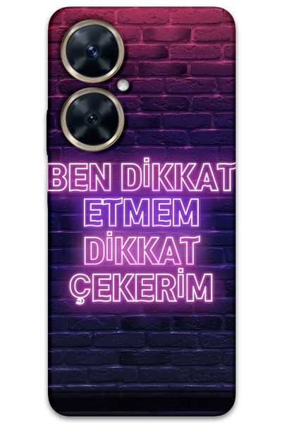 MRCİLETİSİM غطاء خلفي لهاتف هواوي نوفا 11i بنمط HD مطبوع - أتمنى أن أجذب انتباهك