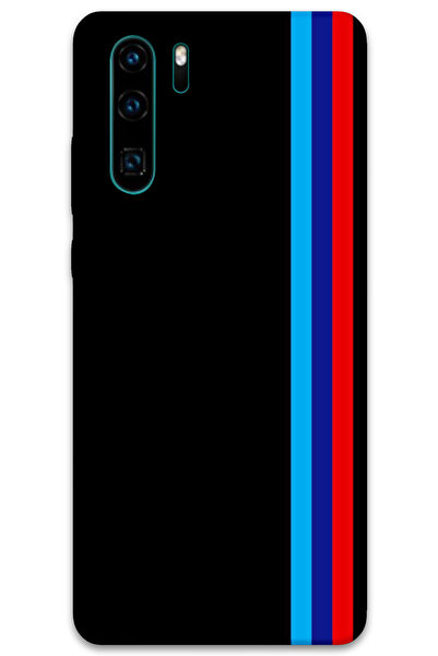 MRCİLETİSİM غطاء خلفي لهاتف هواوي P30 برو بنمط HD مطبوع - ثلاثة خطوط