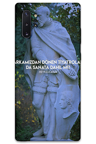 MRCİLETİSİM غطاء خلفي لهاتف سامسونج جالاكسي نوت 10 بلس بنمط HD مطبوع - مسرح دوار