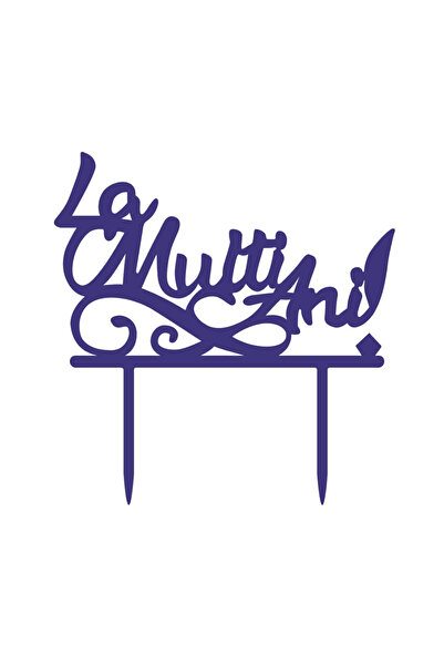 Mirific Party Blue topper, 155 x 160 x 1.5 mm, Happy Birthday