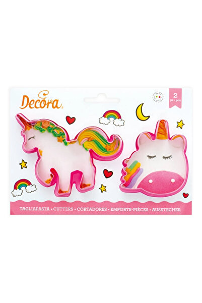 DECORA Set 2 decupatoare din plastic, Magic Unicorns