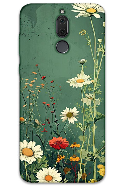 MRCİLETİSİM غطاء خلفي لهاتف هواوي ميت 10 لايت بنمط HD مطبوع - ديزي أخضر