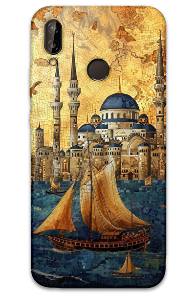 MRCİLETİSİM غطاء خلفي لهاتف هواوي P20 لايت بنمط HD مطبوع - ييلكنلي سولايمااني