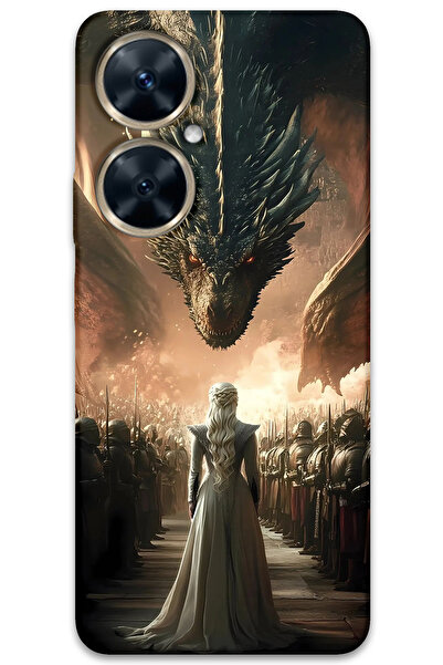 MRCİLETİSİM Huawei Nova 11I Case Hd Pattern Printed Back Cover - Dragonsuyumlu