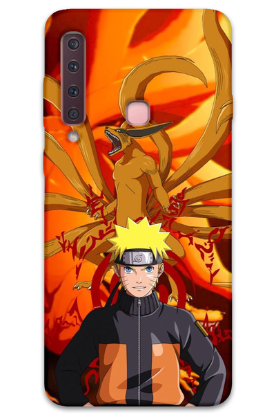 MRCİLETİSİM غطاء خلفي لهاتف سامسونج جالاكسي A9 2018 بنمط HD مطبوع - ناروتو