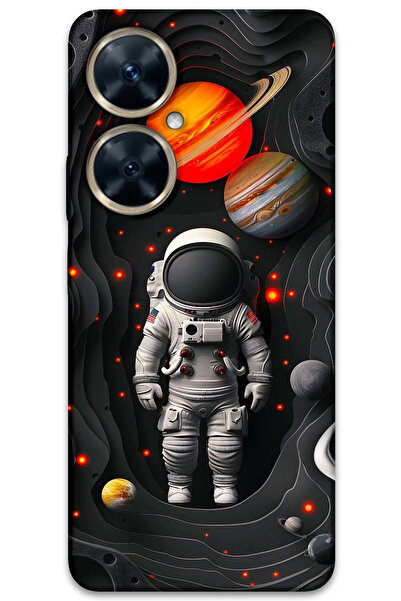 MRCİLETİSİM غطاء خلفي لهاتف هواوي نوفا 11i بنمط HD مطبوع - كواكب رواد الفضاء