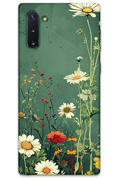 MRCİLETİSİM غطاء خلفي لهاتف سامسونج جالاكسي نوت 10 بنمط HD مطبوع - ديزي أخضر