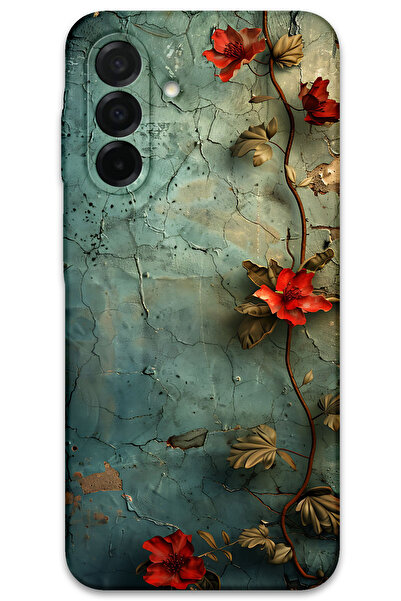 MRCİLETİSİM غطاء خلفي لهاتف سامسونج جالاكسي A17 بنمط HD مطبوع - زهرة اللبلاب