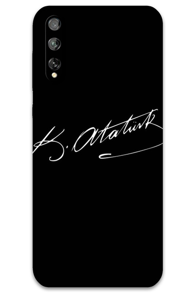 MRCİLETİSİM غطاء خلفي لهاتف Huawei P Smart S / Y8P بنمط HD مطبوع - توقيع أتاتورك