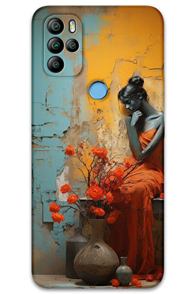 MRCİLETİSİM غطاء خلفي من جينرال موبايل GM 21 Pro Case HD Pattern مطبوع - امرأة وحيدة