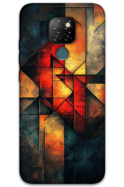 MRCİLETİSİM غطاء خلفي من جينرال موبايل GM 20 Case HD Pattern مطبوع - ألوان دافئة