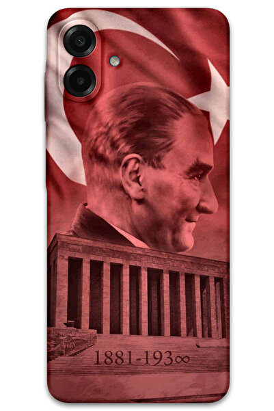 MRCİLETİSİM غطاء خلفي لهاتف سامسونج جالاكسي A07 بنمط HD مطبوع - أتاتورك أنامي...