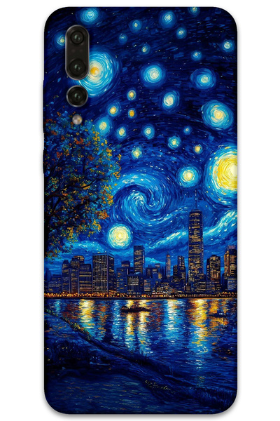 MRCİLETİSİM غطاء خلفي لهاتف هواوي P20 Pro بنمط HD مطبوع - Art Coast