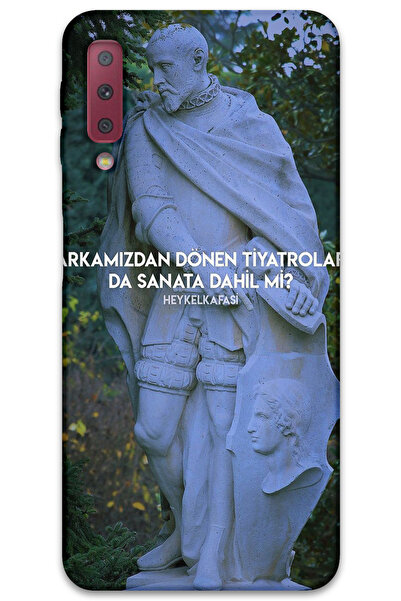 MRCİLETİSİM غطاء خلفي لهاتف سامسونج جالاكسي A7 2018 بنمط HD مطبوع - مسرح دوار