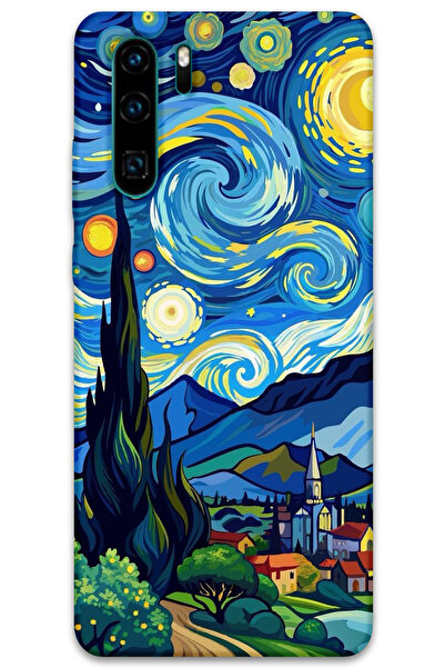 MRCİLETİSİM غطاء خلفي لهاتف هواوي P30 برو بنمط HD مطبوع - لوحة