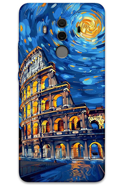 MRCİLETİSİM غطاء خلفي لهاتف هواوي ميت 10 برو بنمط HD مطبوع - فن روما