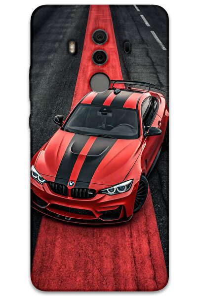 MRCİLETİSİM غطاء خلفي لهاتف هواوي ميت 10 برو بنمط HD مطبوع - أحمر BW