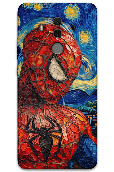 MRCİLETİSİM غطاء خلفي لهاتف هواوي ميت 10 برو بنمط HD مطبوع - سبايدر مان