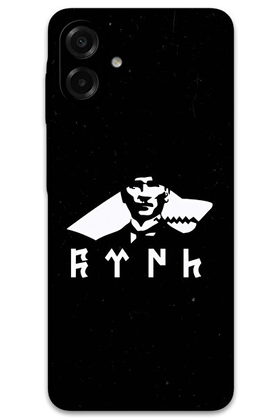 MRCİLETİSİM غطاء خلفي لهاتف سامسونج جالاكسي A07 بنمط HD مطبوع - أتاتورك وولف