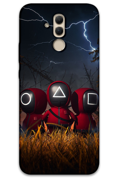 MRCİLETİSİM غطاء خلفي لهاتف هواوي ميت 20 لايت بنمط HD مطبوع - لعبة الحبار مينيون