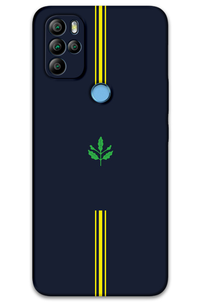 MRCİLETİSİM غطاء خلفي من جينرال موبايل GM 21 Pro Case HD Pattern مطبوع - أصفر كحلي