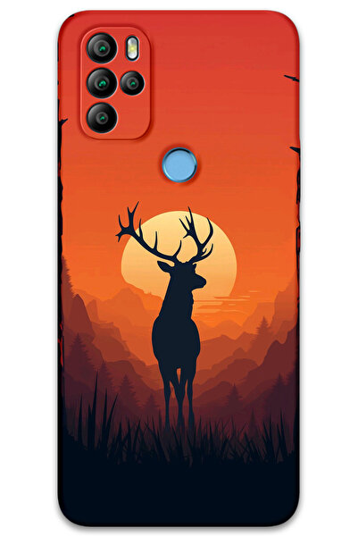 MRCİLETİSİM غطاء خلفي من جينرال موبايل GM 21 Pro Case HD Pattern مطبوع - غزال